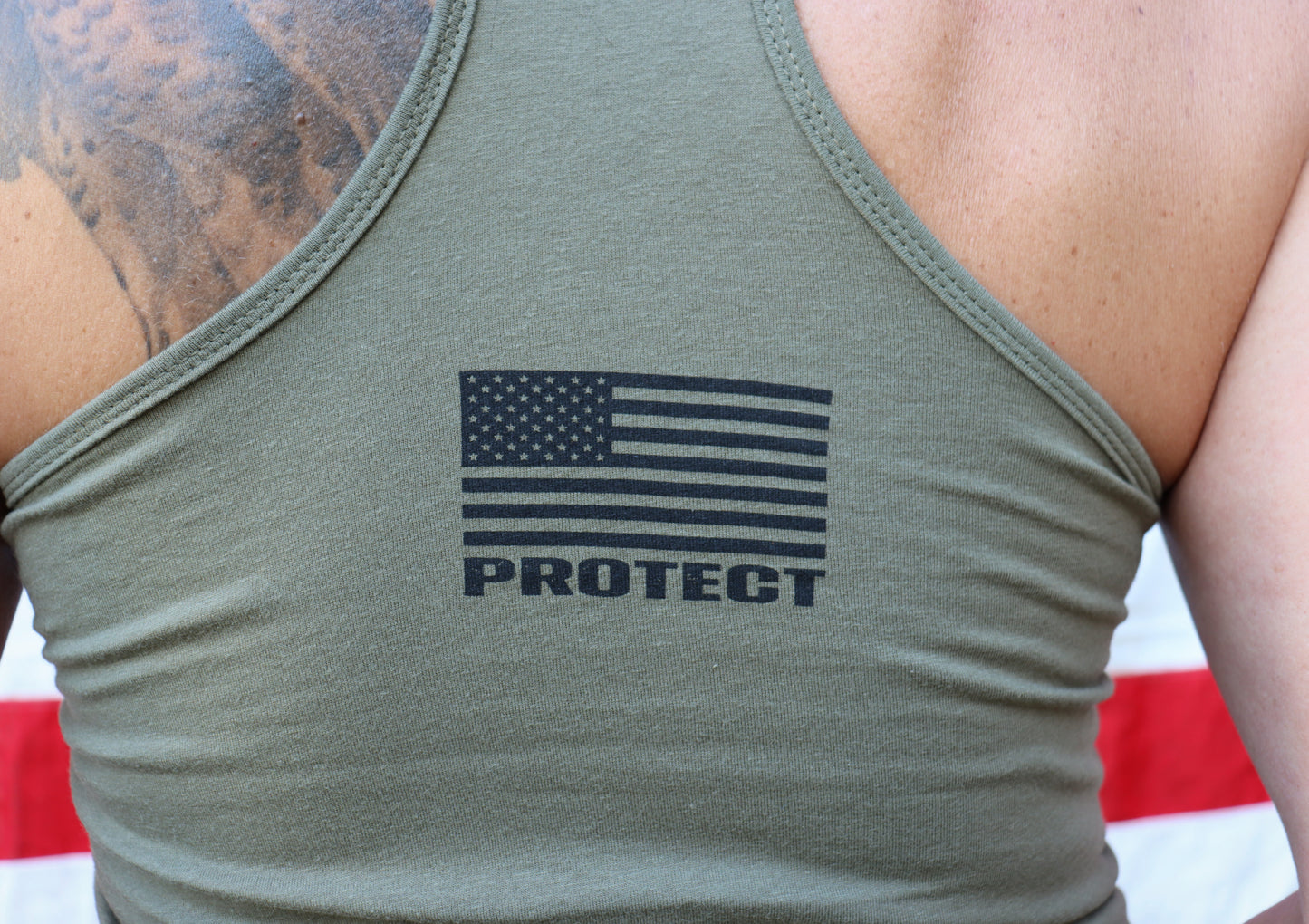 Must Train Tank - Military Green