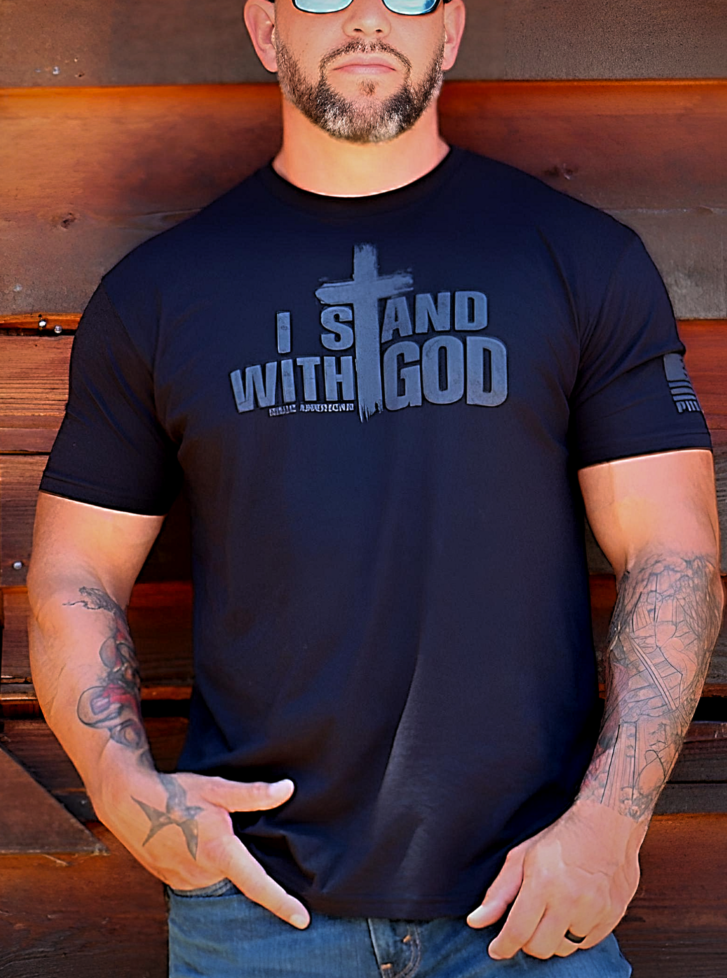 Stand With God Tee - Black