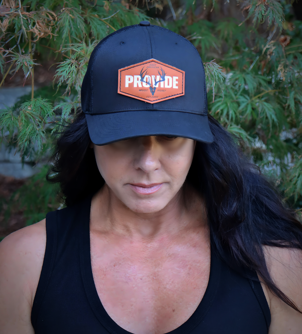 Provide Hat (Trucker Snapback) - Black