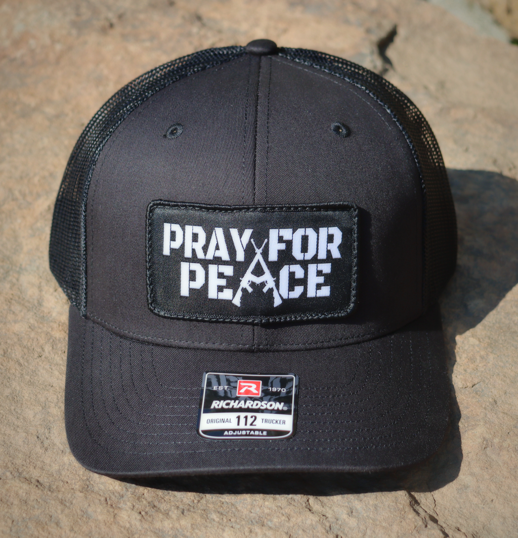 Pray For Peace (Trucker Snapback) - Black