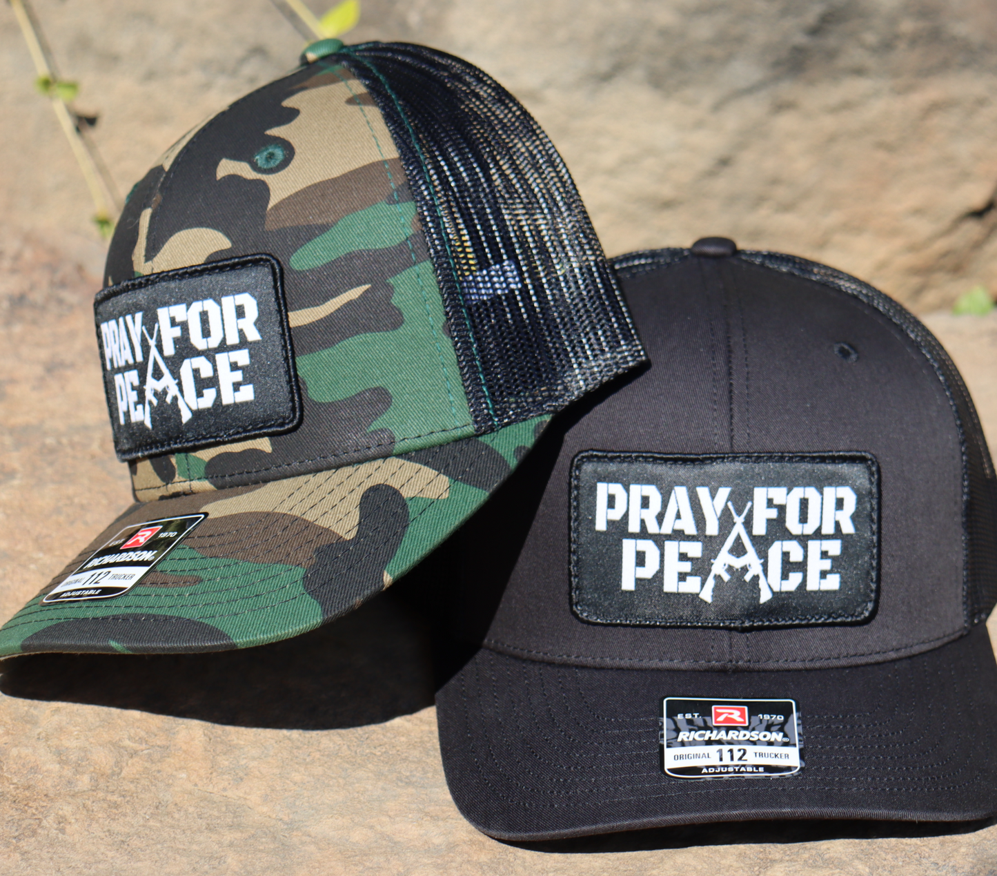 Pray For Peace (Trucker Snapback) - Camo