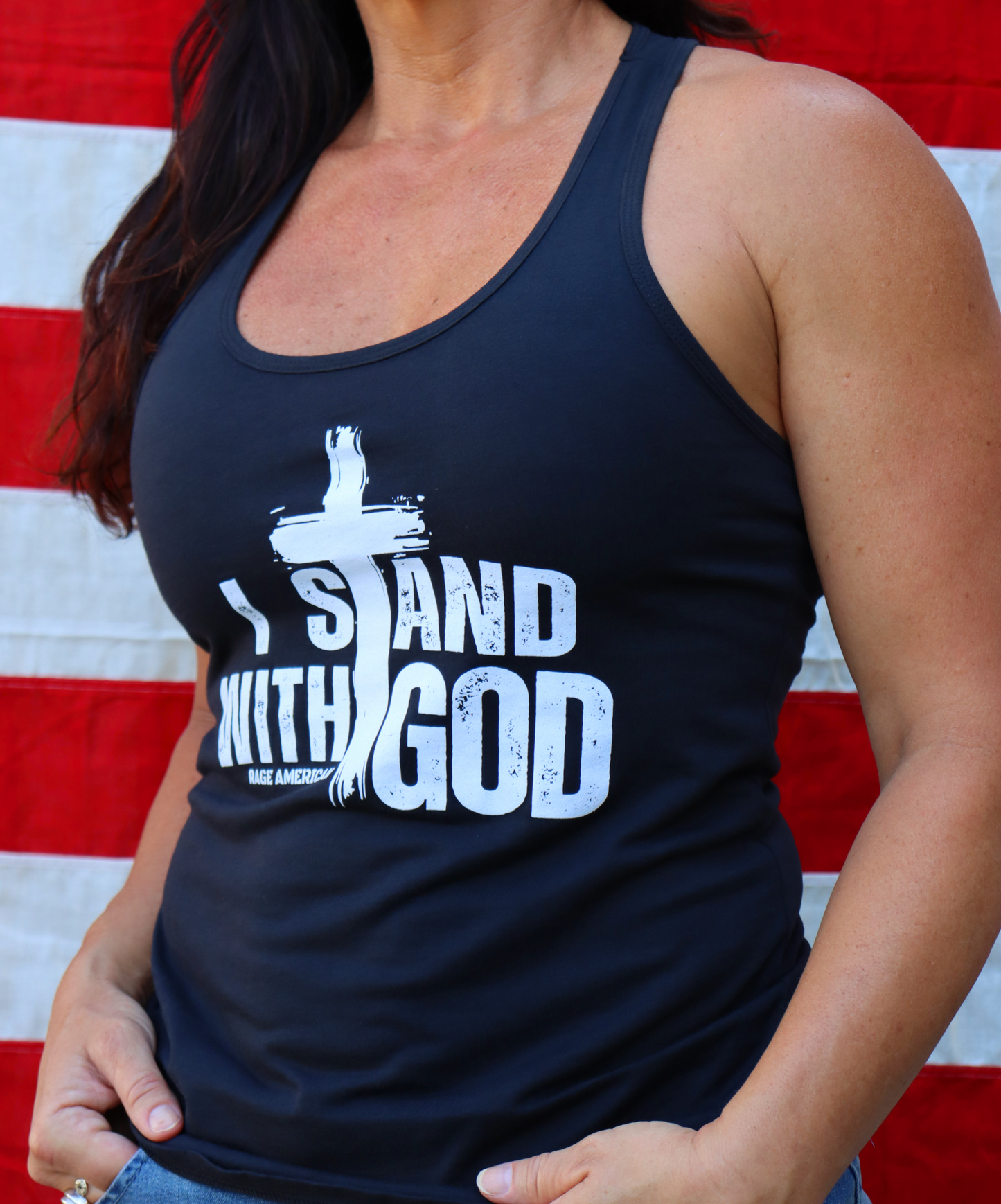 Stand With God Tank - Black