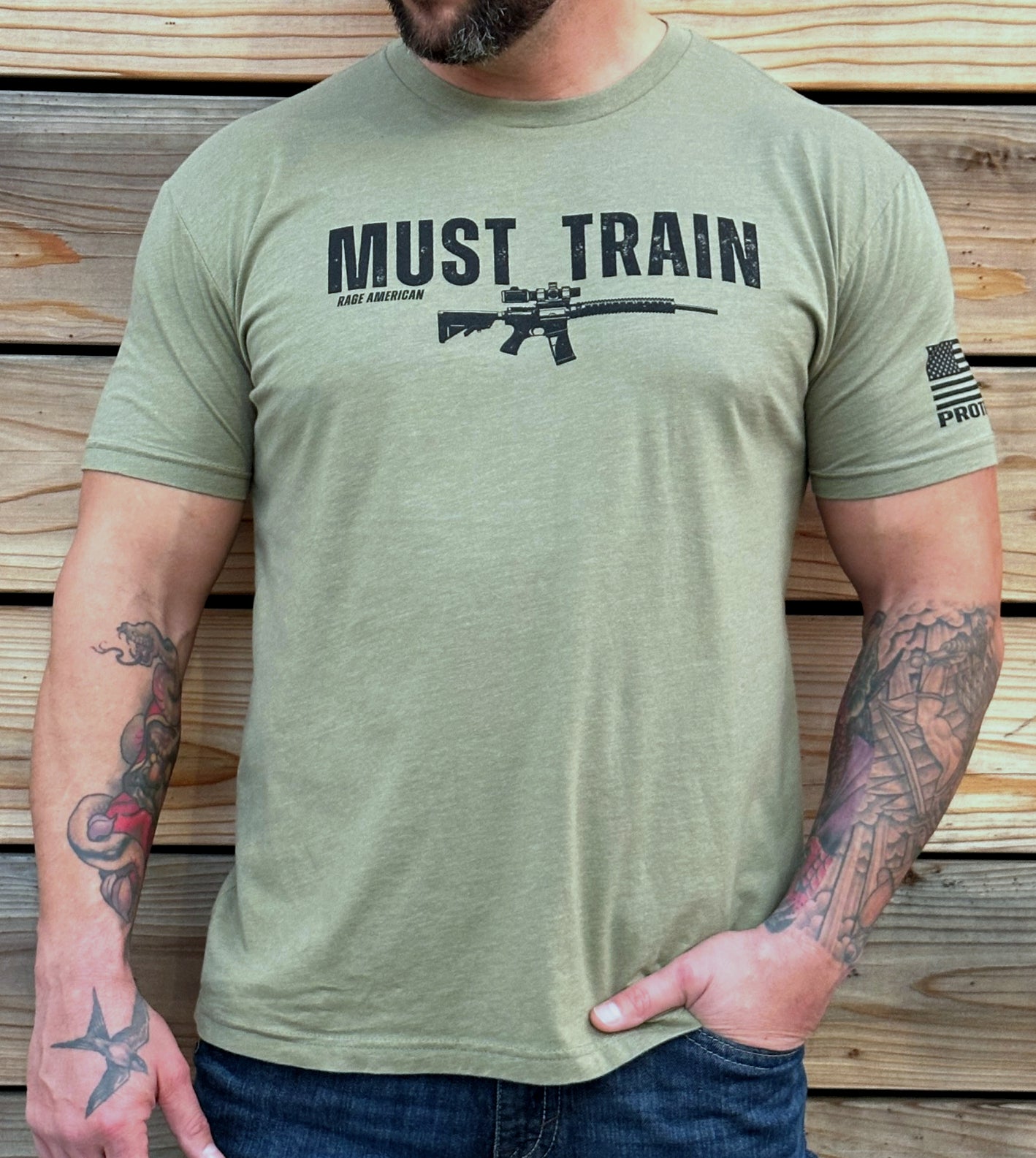 Must Train - Light Olive